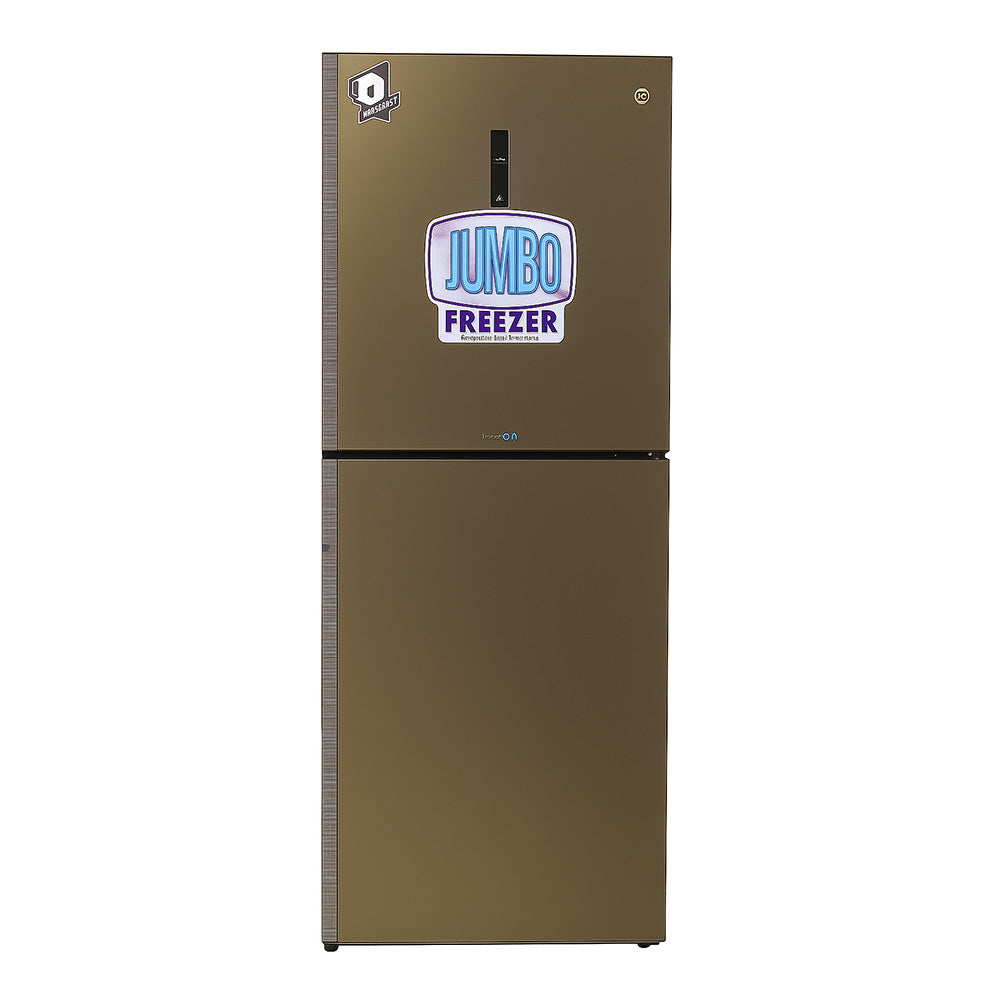 PEL GLASS DOOR DIGITRON INVERTER REFRIGERATOR Model 6360GD SILVER STRIP GRAY